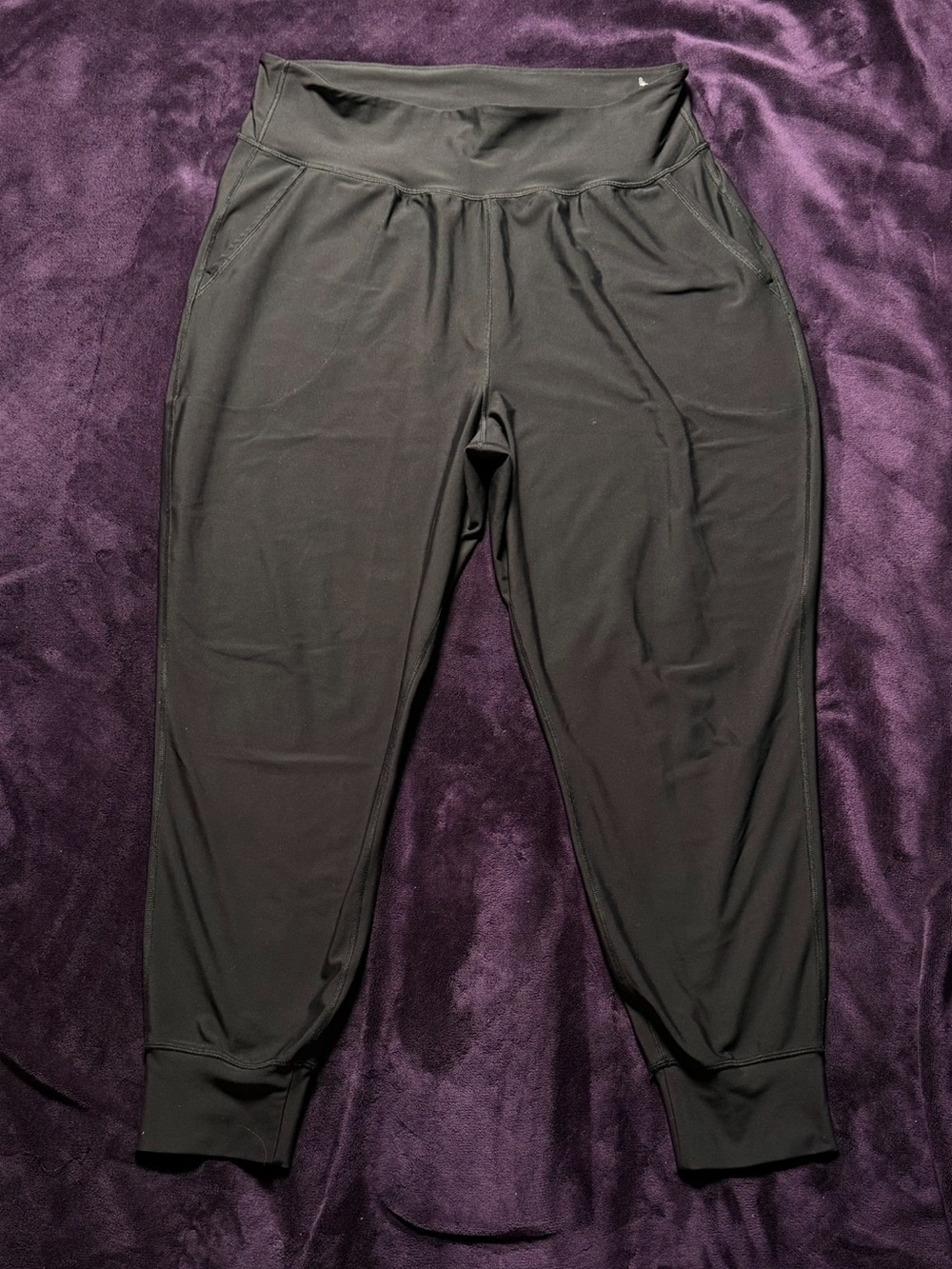 Old Navy Women's Active PowerSoft High-Rise Jogger Pants XL Black Athleisure